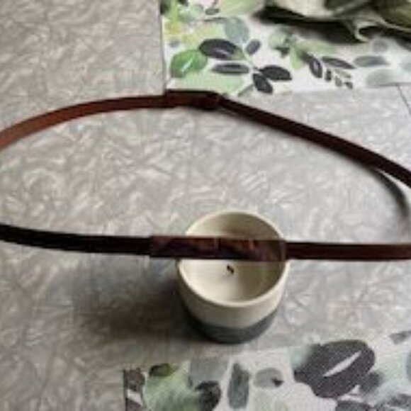 Vintage Skinny Belt with Gold Buckle - Picture 3 of 5